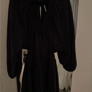 Free People Black Long Sleeve Dress